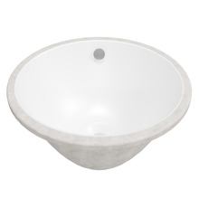 420mm Oval Ceramic Undermount Basin with Overflow